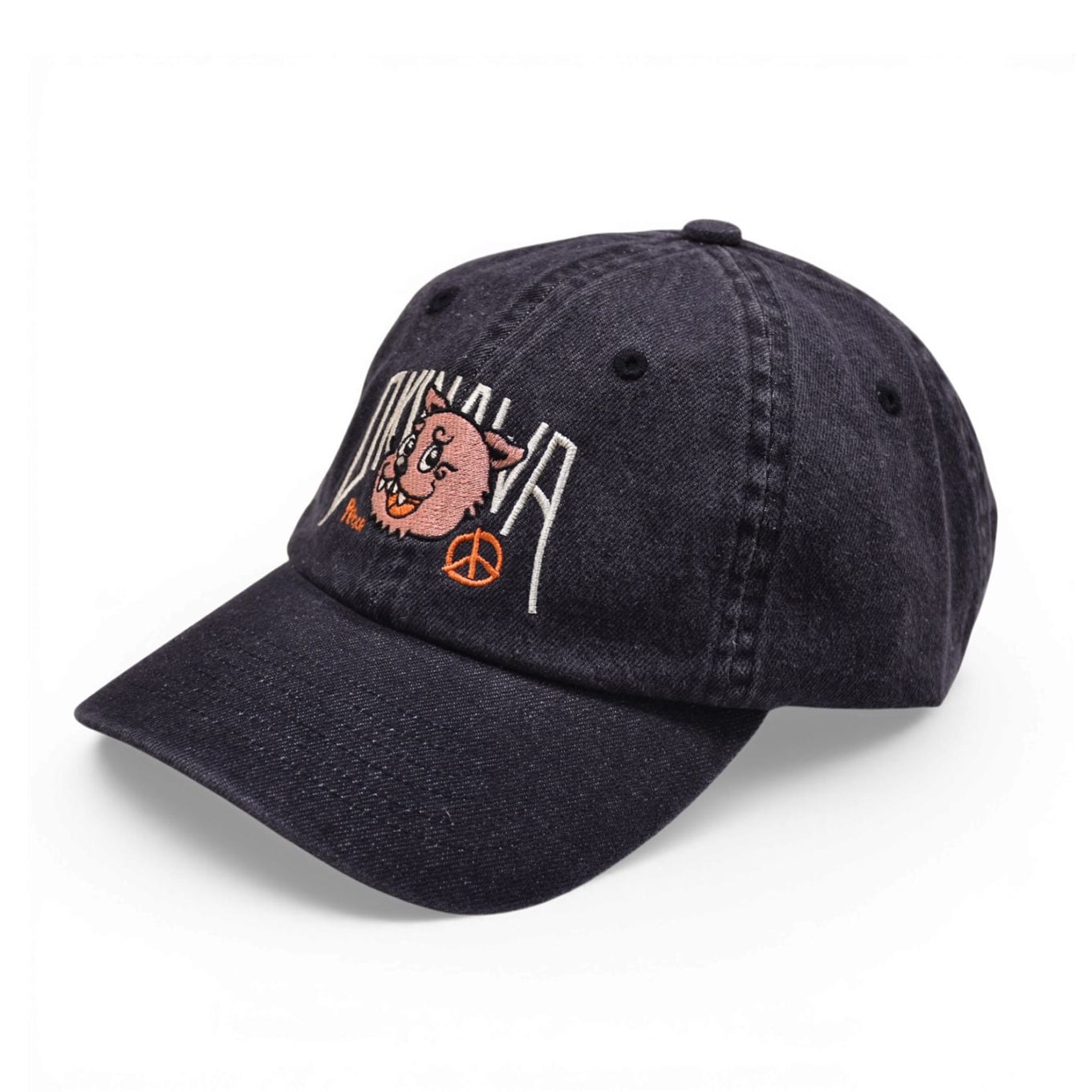 NO WAR シーサーCAP/ブラックデニム