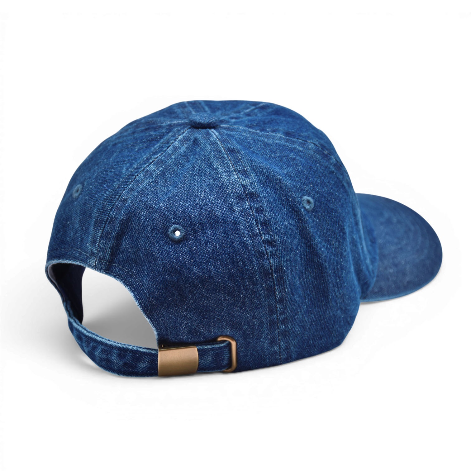 沖縄】スクリプトロゴCAP/ダークブルーデニム【刺繍キャップ】