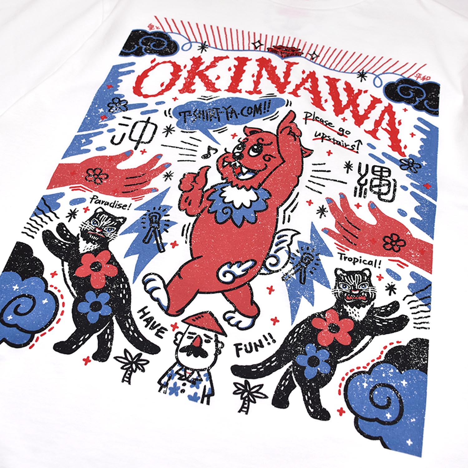 沖縄Tシャツ】サインシーサー/ホワイト