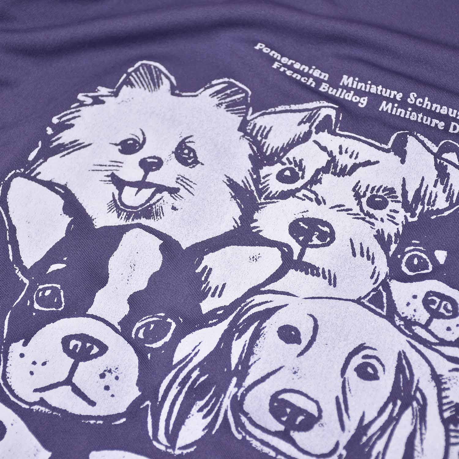 DOGS ドライTEE/グレイッシュパープル【ドライTシャツ】