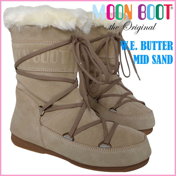 �ƥ��˥� �ࡼ��֡��� MOON BOOT W.E. BUTTER MID SAND��RCP�ۡڤϤ��ݤ��б����ʡۡڥ���ӥ˼����б����ʡۡڥ᡼�����Բġ�������������
