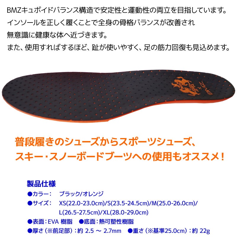BMZ × NEEZ コラボ企画 水で洗える インソール BMG アスリート