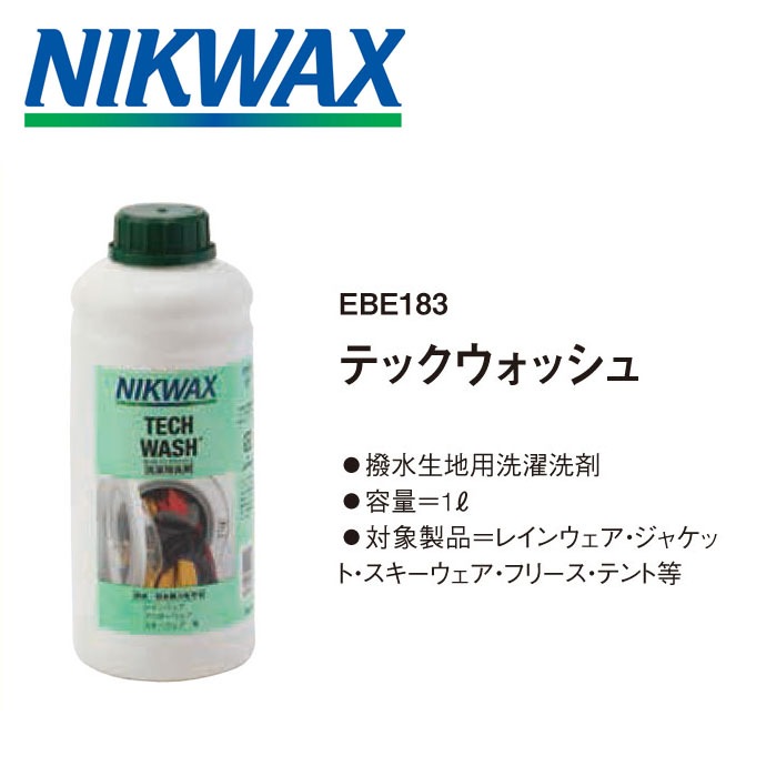 NIKWAX ʥ˥å ƥåå TECH WASH 1åȥ EBE183 ޡڥ᡼Բġ