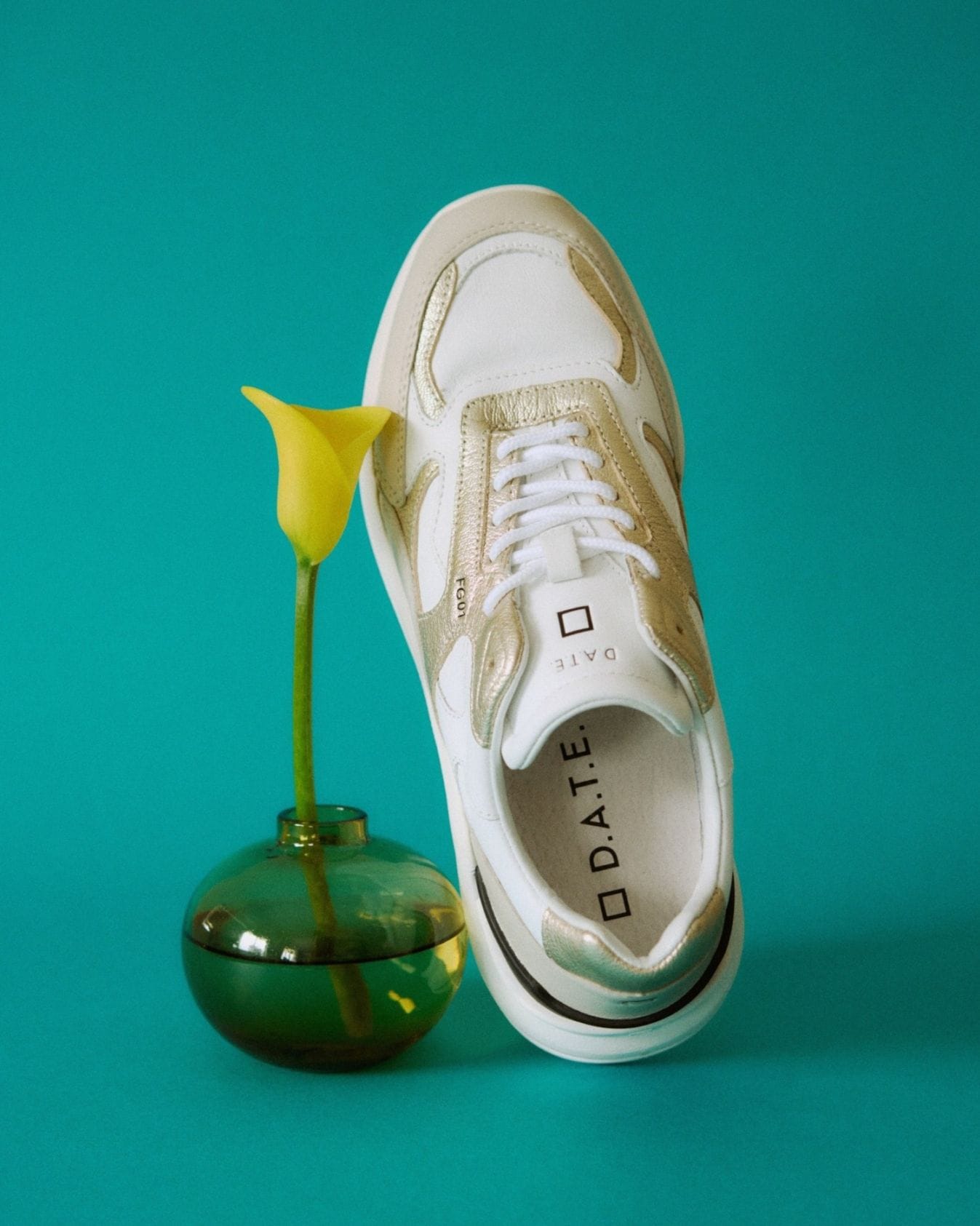 FG LEATHER WHITE-PLATINUM