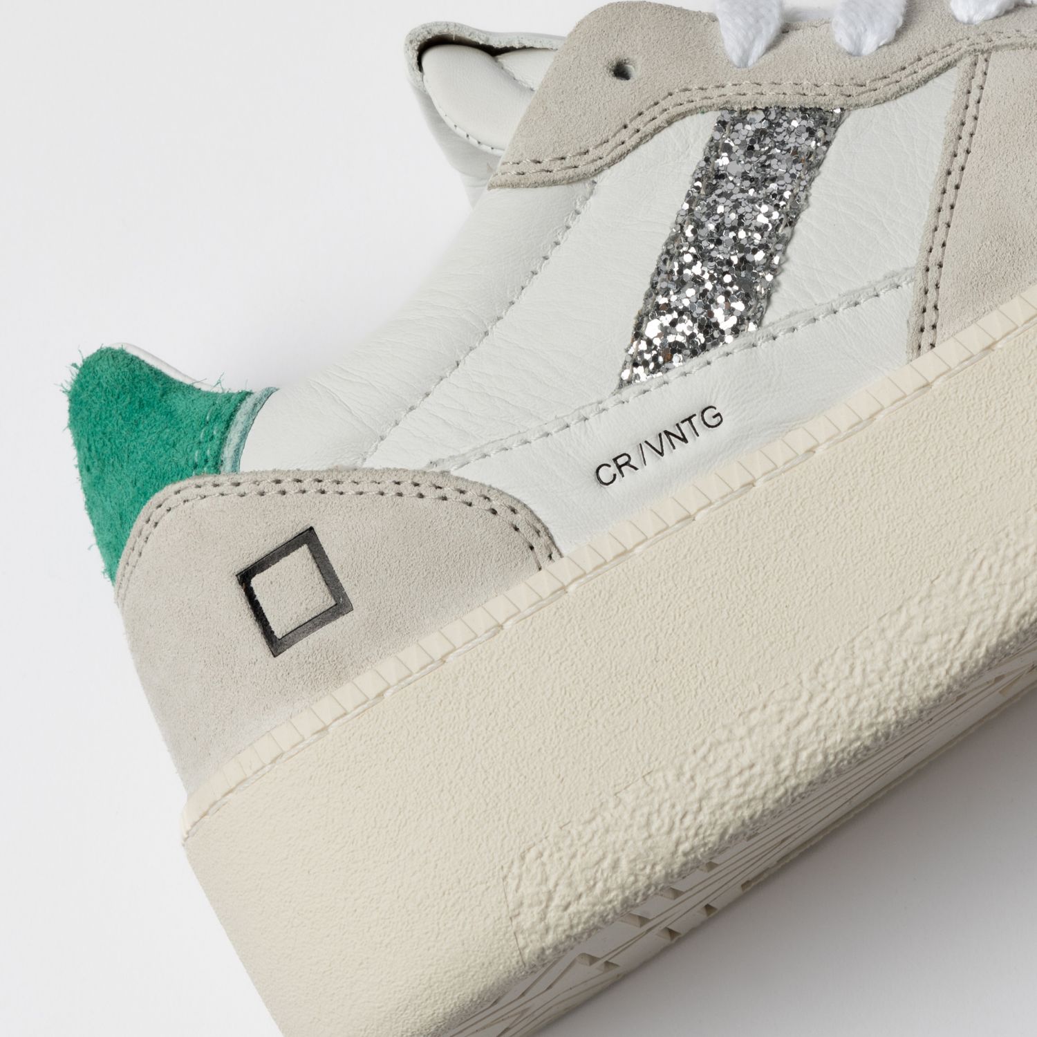 COURT PLATFORM VINTAGE CALF WHITE-GREEN