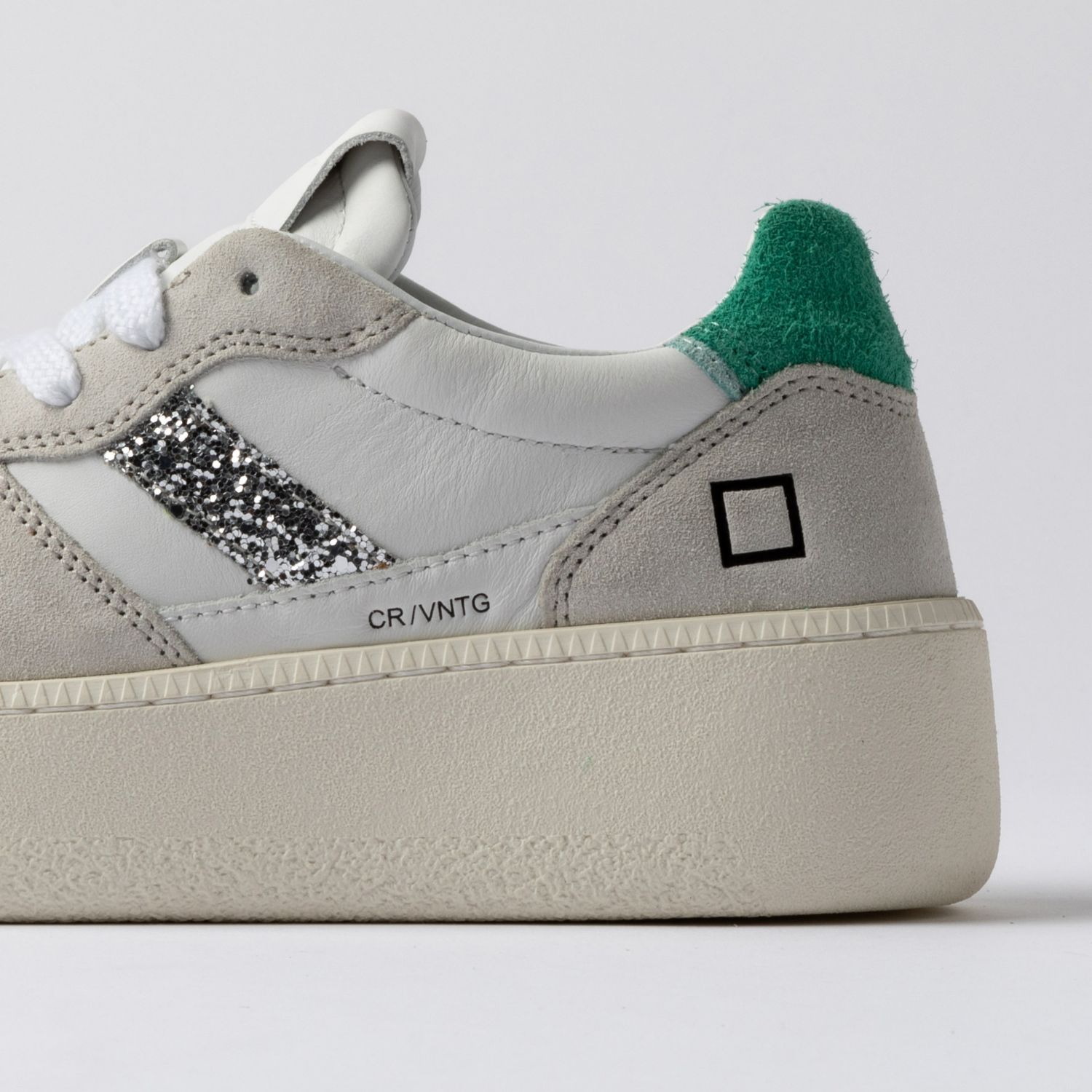 COURT PLATFORM VINTAGE CALF WHITE-GREEN