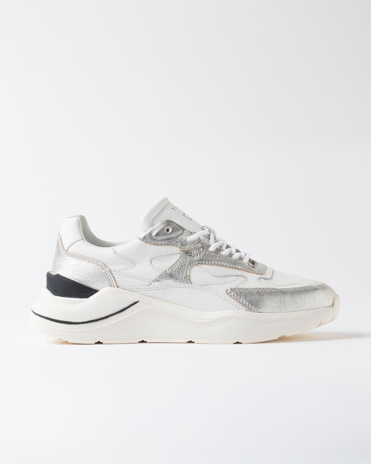 MAN FG LEATHER WHITE-SILVER