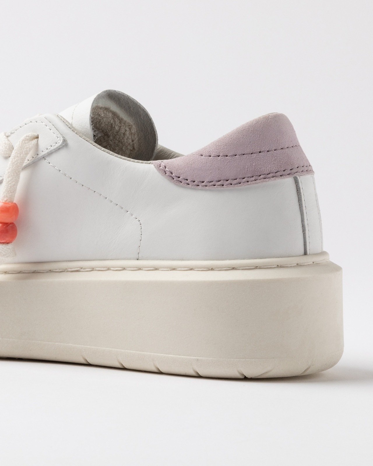HILL LOW PLATFORM CALF WHITE-PINK