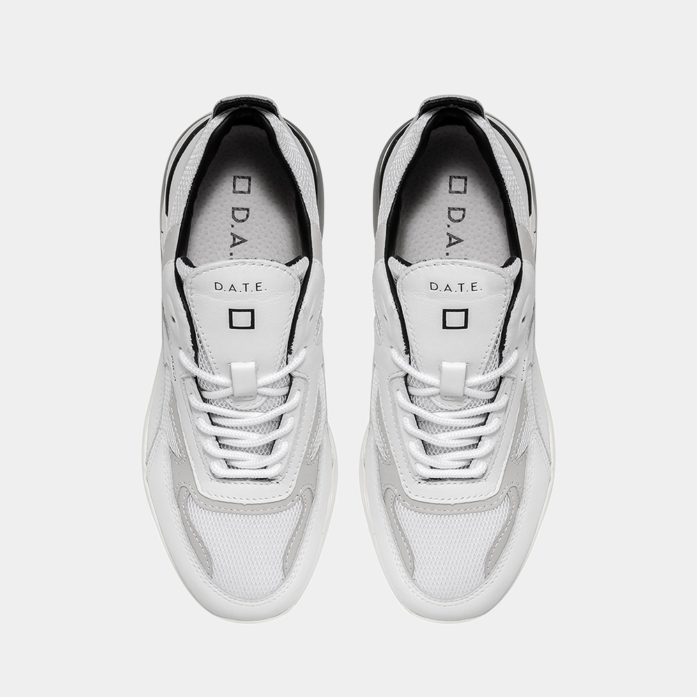 D.A.T.E. 新品 FUGA 定番 MESH WHITE-BLACK D.A.T.E. デイトスニーカー正規直営オンラインストア】【予約