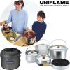 UNIFLAME ユニフレーム fan5 duo クッカーセット 鍋 フライパン メッシュバスケット キャンプ BBQ バーベキュー 調理 クッキング 660256|ギア|アウトドア