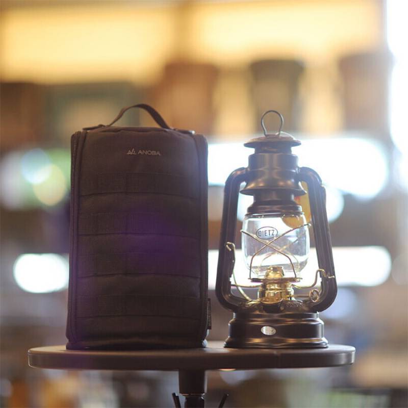 ランパック カンパニー製 ランタンボックス ANOBA アノバ BLACK EDITION オイルランタンダストバッグ