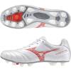 MIZUNO ミズノ モナルシーダネオ3ワイド エリート サッカースパイク 土 人工芝 天然芝 天然皮革 3E ホワイト P1GA242160|スパイク・シューズ|サッカー・フットサル