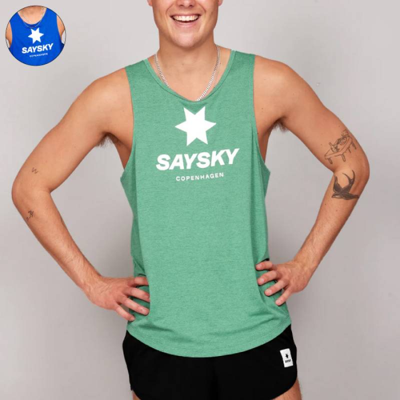 新品未使用　SAYSKY 　セイスカイ　シングレット　マラソン　ランニング SAYSKY セイスカイ Logo Flow Singlet ロゴフローシングレット