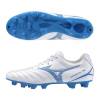 MIZUNO ミズノ モナルシーダ NEO 3 SELECT メンズ サッカースパイク 土 人工芝 天然芝 人工皮革 2024年秋冬 ホワイト/レーザーブルー P1GA242525|スパイク・シューズ