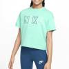NIKE ナイキ YTH ガールズ NSW エッセンシャル S/S Tシャツ AOP ジュニア 子供 半袖シャツ スポーツウェア 2024年秋 グリーンフロスト FZ5561-300|半袖シャツ|スポ