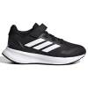 adidas アディダス CORE FAITO 5.0 EL C Kids コアファイト５ キッズ スニーカー 靴 ジュニア 2024年秋冬 ブラック/ホワイト 子供 ゴム紐 簡単 IE8574|スパ
