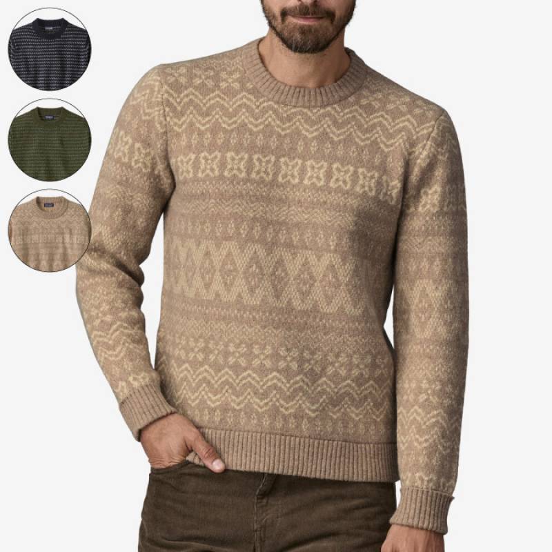 patagonia バーズアイ　リサイクルウールブレンドニット　 L ウィメンズ・リサイクル・ウールブレンド・クルーネック