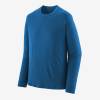 patagonia パタゴニア メンズ・ロングスリーブ・キャプリーン・クール・メリノ・シャツ Tシャツ 長袖 2024年秋冬 スリム・フィット Endless Blue 44550|ウェア|アウトドア