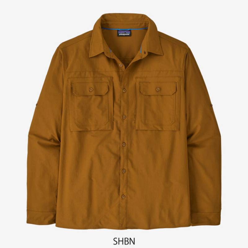 k*e様 パタゴニア　メンズ・ロングスリーブ・セルフガイデッド・サン・シャツ　М 多機能すぎ！パタゴニアの山シャツ「ロングスリーブ・セルフ
