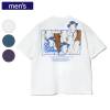 go slow caravan ゴースローキャラバン Tシャツ USA/C スクエアLOGO バックプリント ゆったり TEE メンズ アウトドア 半袖 702581040015|ウェア|アウトドア