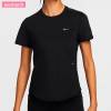 NIKE ナイキ ランニングウェア Tシャツ スウィフト レディース ドライ-フィット ショートスリーブ  トレーニング フィットネス ジム ブラック HM9699-010|ランニングウェア|陸上・ラ