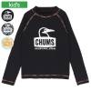 CHUMS チャムス キッズウェア Tシャツ 長袖Tシャツ キッズスプラッシュブービーフェイスロングスリーブTシャツ キッズ UVカット ストレッチ素材 CH21-1374|ウェア|アウトドア