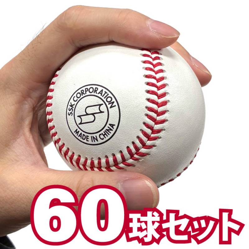 SSK エスエスケイ 硬式野球用 練習球 60球セット 5ダース 天然