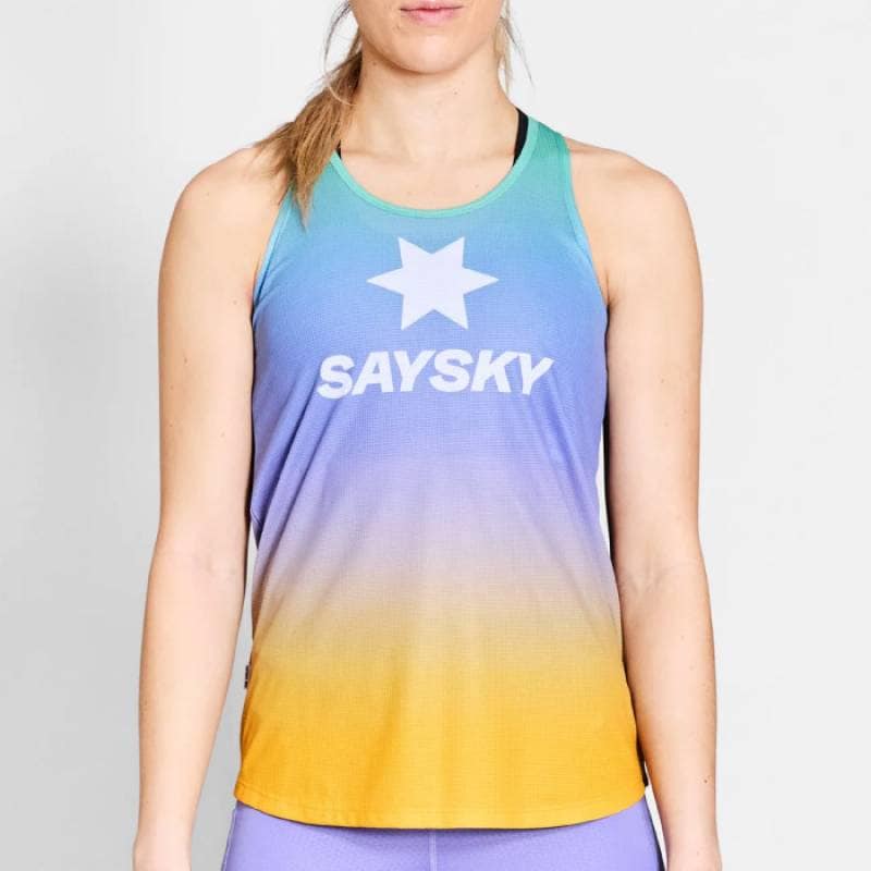 SAYSKY ホワイト タンクトップ シングレット □ 公式 □ SAYSKY/セイスカイ レースシングレット JMRSI11c101