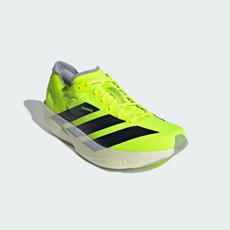 adidas Adizero ランニングシューズ ブラック/ライム ランニング,ランニングシューズ(クッション・厚底),メンズ