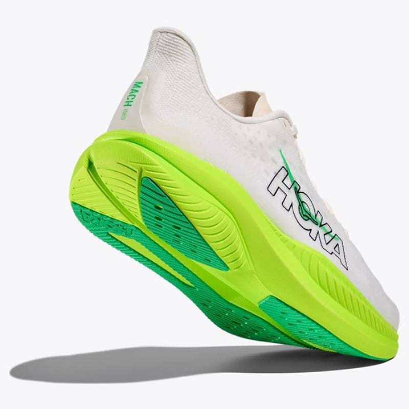 HOKA Mach 6 ホワイト×ライム 25cm ホカ マッハ6 試し履きのみ ヨドバシ.com - ホカ HOKA マッハ6 メンズ ランニングシューズ