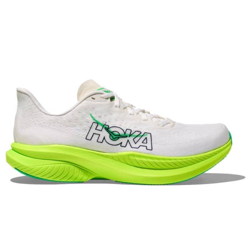 HOKA Mach 6 ホワイト×ライム 25cm ホカ マッハ6 試し履きのみ HOKA Mach 6 ホワイト×ライム 25cm ホカ マッハ6 試し履きのみ
