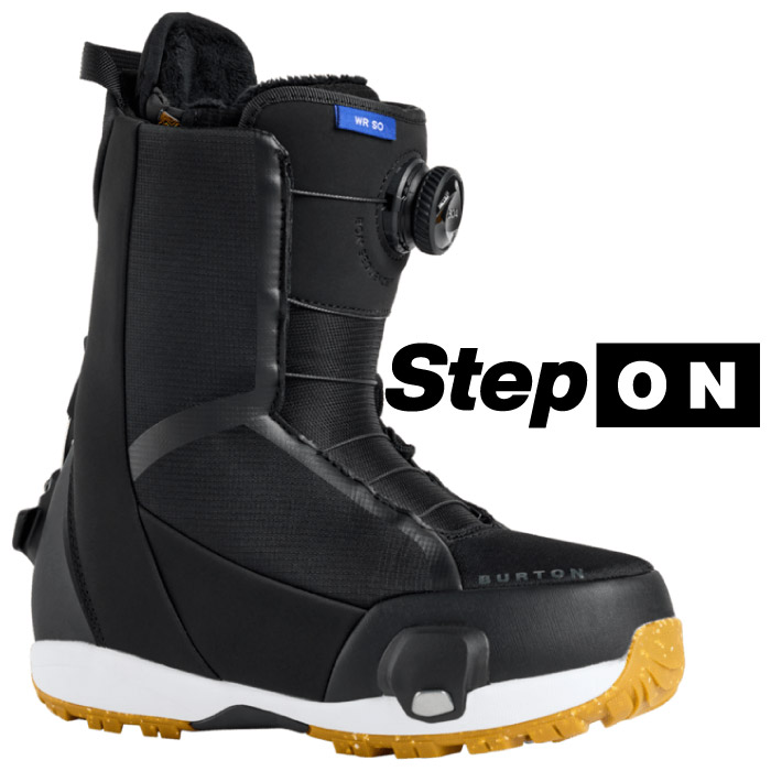 BURTON STEPonブーツ レディース25.0　スノーボード　 ブラック 25-26 BURTON バートン WAVERANGE Step On WIDE ウェイブレンジ