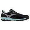 mizuno ミズノ テニスシューズ ウエーブエクシードコート SW OC クレー 砂入り人工芝コート 黒x青 61GB2519|テニス|その他競技