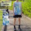 【富山マラソン2025限定デザイン】 JINGER ジンガー メンズ 別注ランニングノースリーブシャツ 10周年 大会 レース 吸水速乾 J-TM04|ランニングウェア|陸上・ランニング