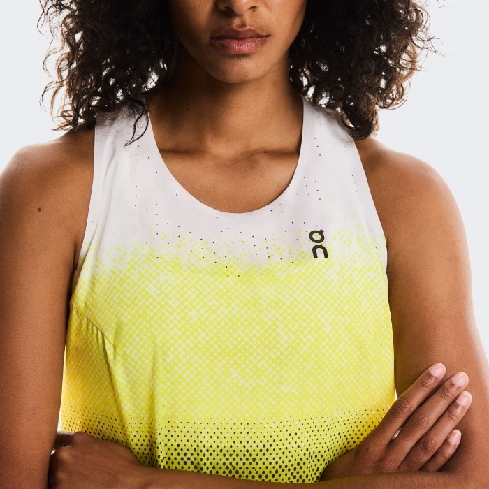 ON オン ランニングウェア RACE SINGLET W レースシングレット W レディース 黄 1WF10182347 | レディース ...