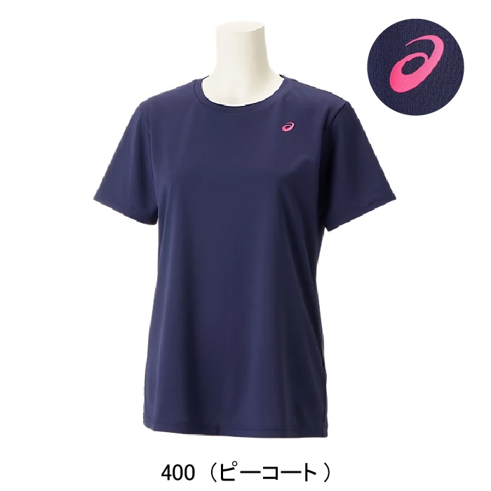 ASICS アシックス ウイメンズ ドライ ワンポイント 半袖シャツ 半袖T