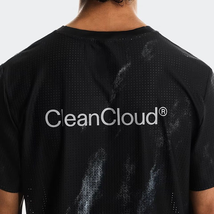 On オン ランニングシャツ Pace Mesh-T メンズ ブラック/グレイシャー