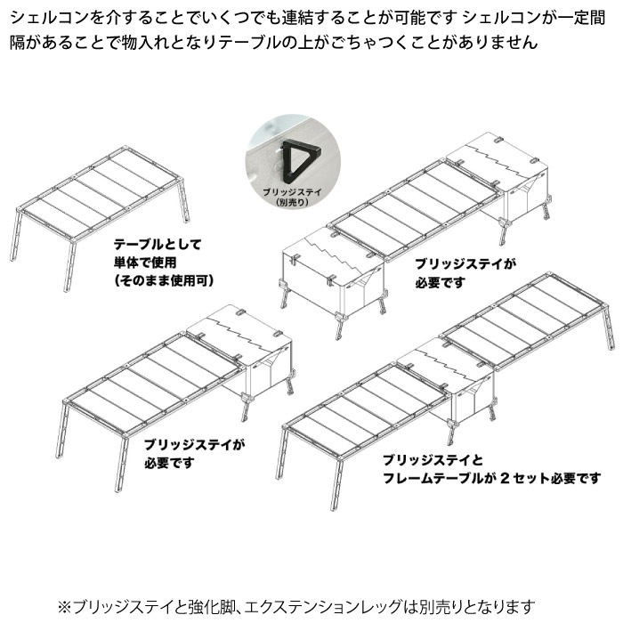 取り寄せ】 37CAMP フレームテーブル (IGT規格対応) テーブルセット