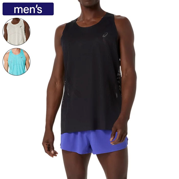 アシックスランニングシャツ アシックス レーシング シャツ 男性 asics