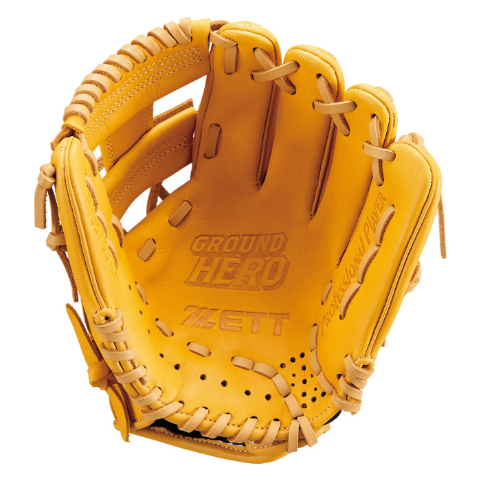 ZETT GROUND ZERO 軟式グローブ イエロー ZETT ゼット 野球グローブ グラブ 少年軟式用 グランドヒーロー