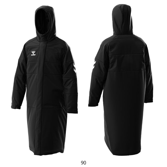 hummel ヒュンメル 中綿ロングコート コート ユニセックス 防寒 保温