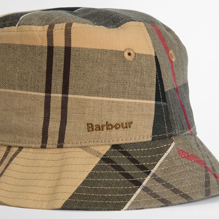 Barbour(バブアー)タータンチェックハット Barbour バブアー 帽子 Telfield タータン バケットハット ユニ