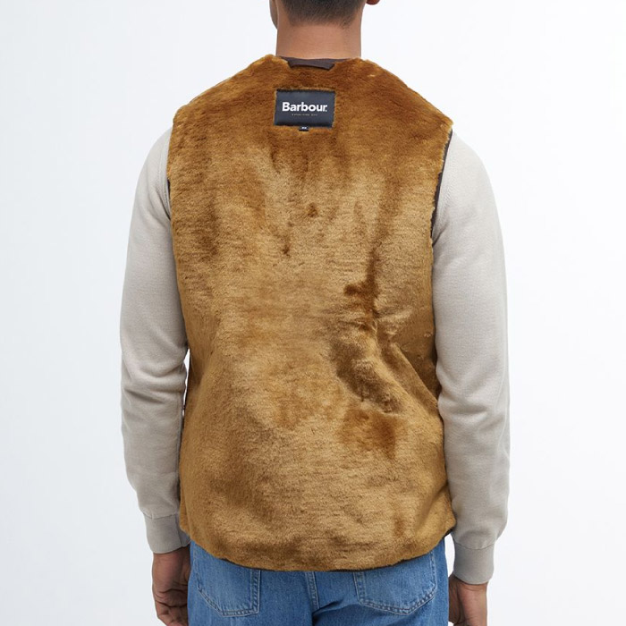Barbour バブアー フロントジップ ファー ライナー ベスト レギュラー