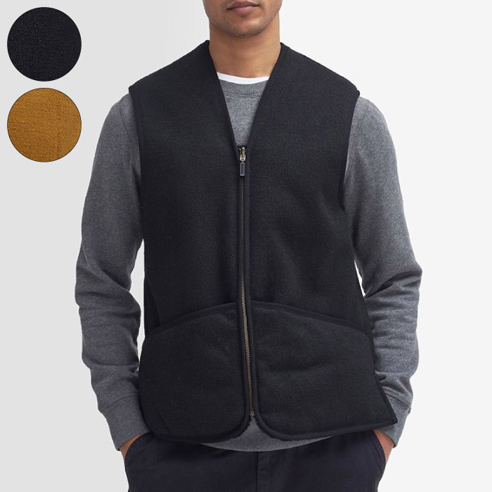 Barbour バブアー フロントジップ ファー ライナー ベスト レギュラー