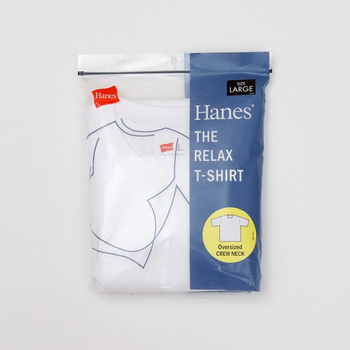 Hanes ヘインズ 半袖 THE RELAX オーバーサイズド クルーネックTシャツ