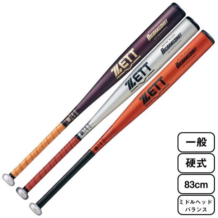 ZETT 硬式バット 新基準対応 金属バット ビッグバンショットGB ニア