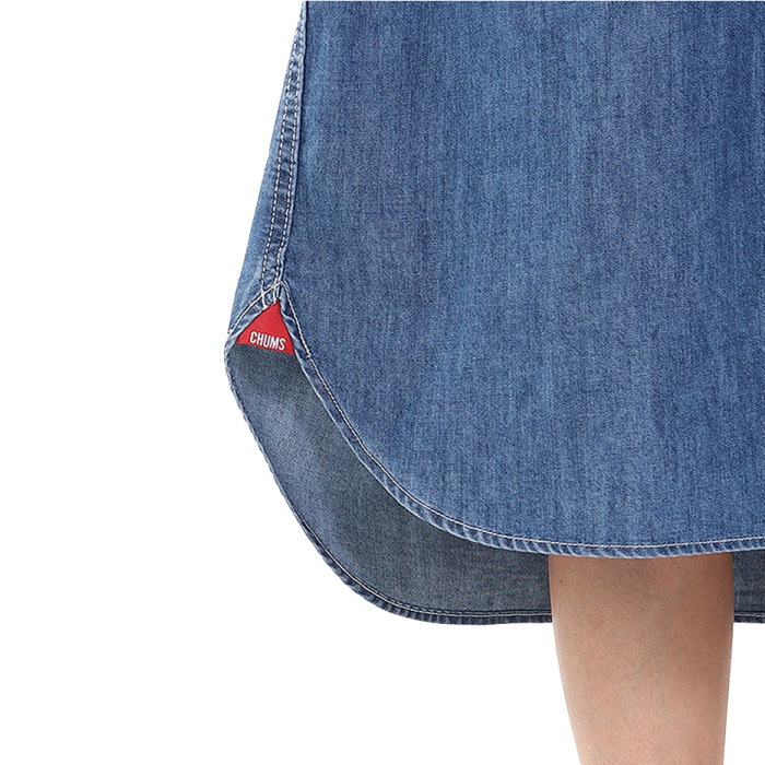 CHUMS チャムス デニムシャツワンピース レディース ワンピース 保温