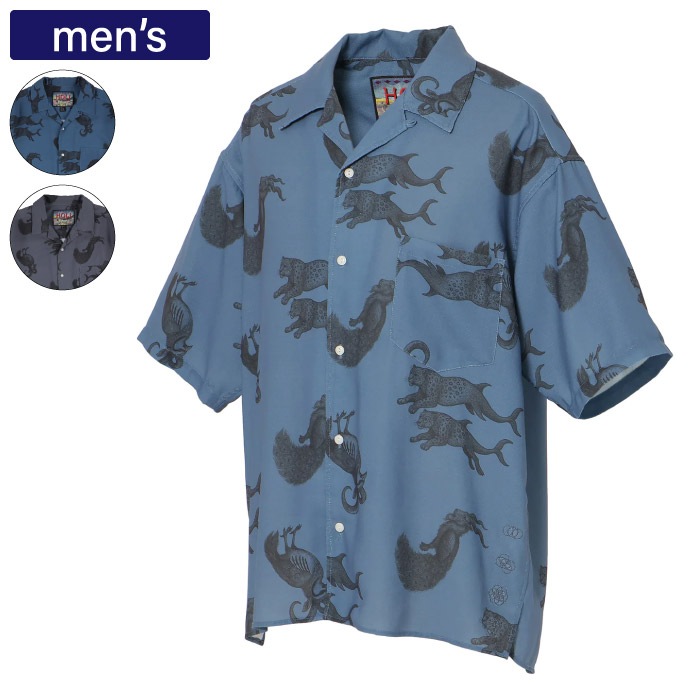 メンズ 【希少 定価¥40,700】NANUA / SILK NOIL SHIRT