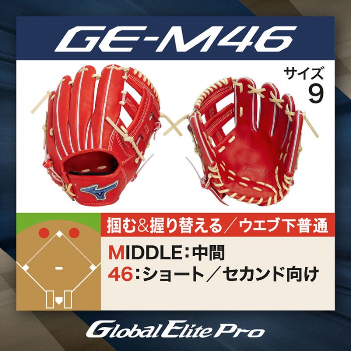 Mizuno ミズノ 野球グローブ グラブ 硬式用 グローバルエリート PRO 内