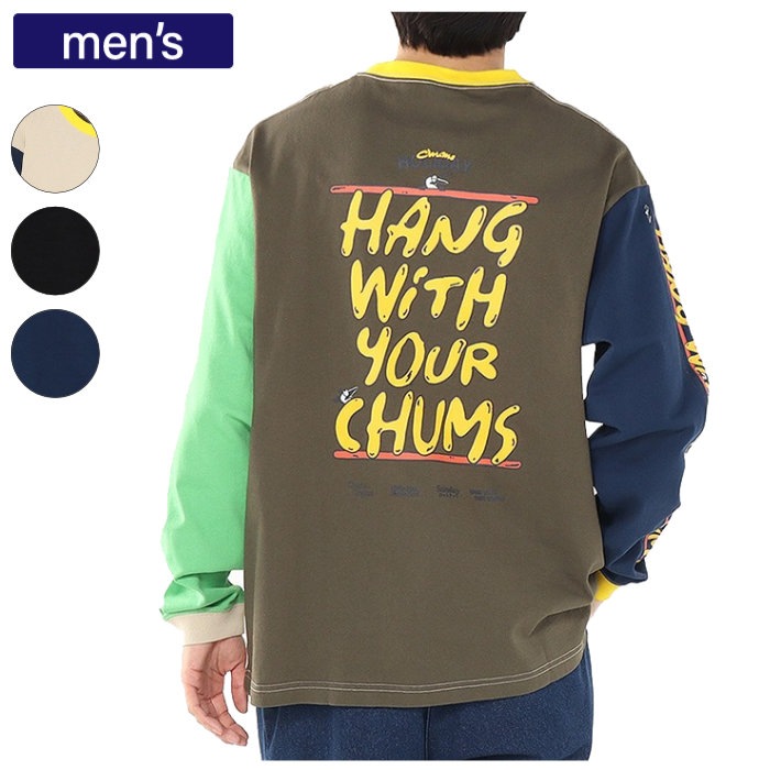 CHUMS チャムス ロングTシャツ HWYCホットドッグロングスリーブTシャツ 